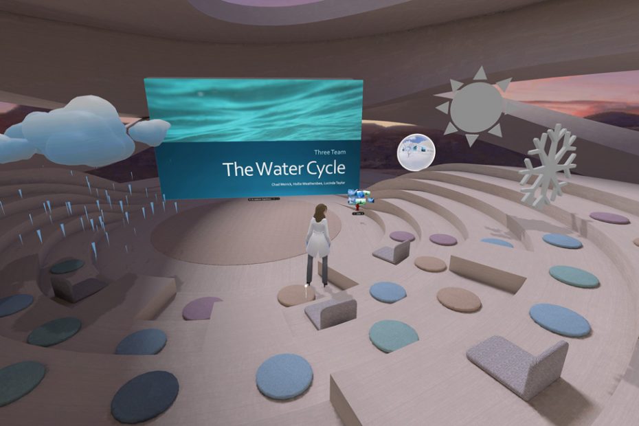 Virtual reality lesson for grade 5 students.